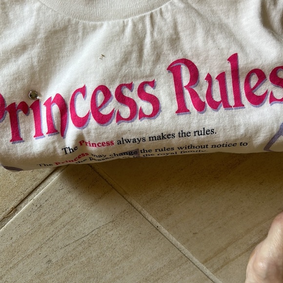 “Princess Rules” women’s size medium T-shirt - Picture 6 of 6